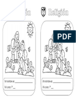 1° - Religión - Portada Cuaderno PDF