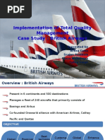 Implementation of Total Quality Management by British Airways