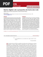 [ARTIGO] BRUNO. Rastros Digitais Sob a Perspectiva Da Teoria Ator-rede