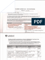 post-placement learning plan