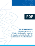 Guia para Lectura e Interpretacion Reportes Resultados Institucionales Aplicacion Muestral 2011 PDF