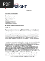 March 8 2017 - American Oversight FOIA Request To DOJ (DOJ-17-0009)