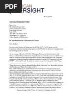 March 8 2017 - American Oversight FOIA Request To DOJ (DOJ-17-0008)