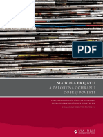 Sloboda Prejavu A Zaloby Na Ochranu Dobrej Povesti PDF
