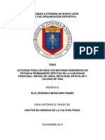 Actividad Física en Adultos Mayores Residentes de Estancia Permanente Efectos en La Capacidad Funcional, Riesgo de Caída, Movilidad Articular y Calidad de Vida