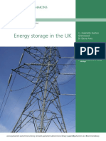 Energy Storage in The UK: Briefing Paper