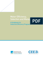 Motor Efficiency Selection and Management PDF