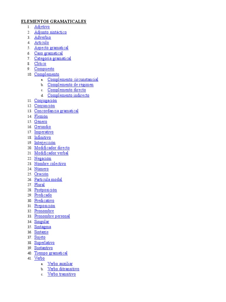 Elementos Gramaticales De Ingles Adjetivo Adverbio