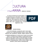 Cultura Romana Derecho Romano