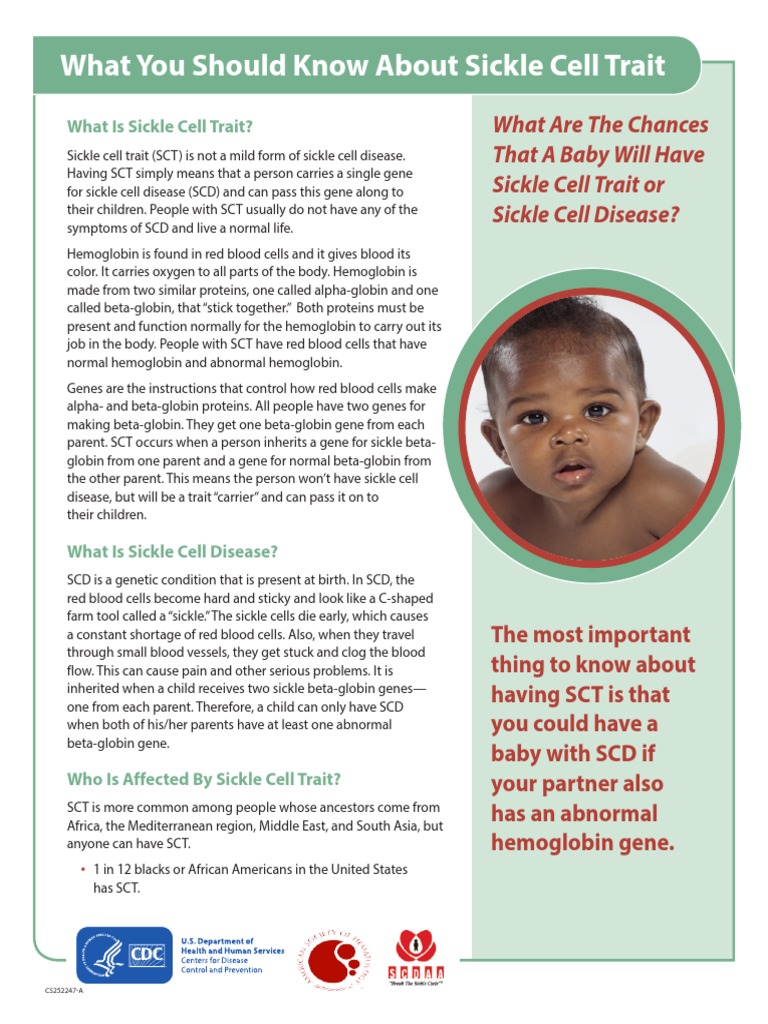 Understanding Sickle Cell Trait | PDF | Sickle Cell Disease | Diseases ...
