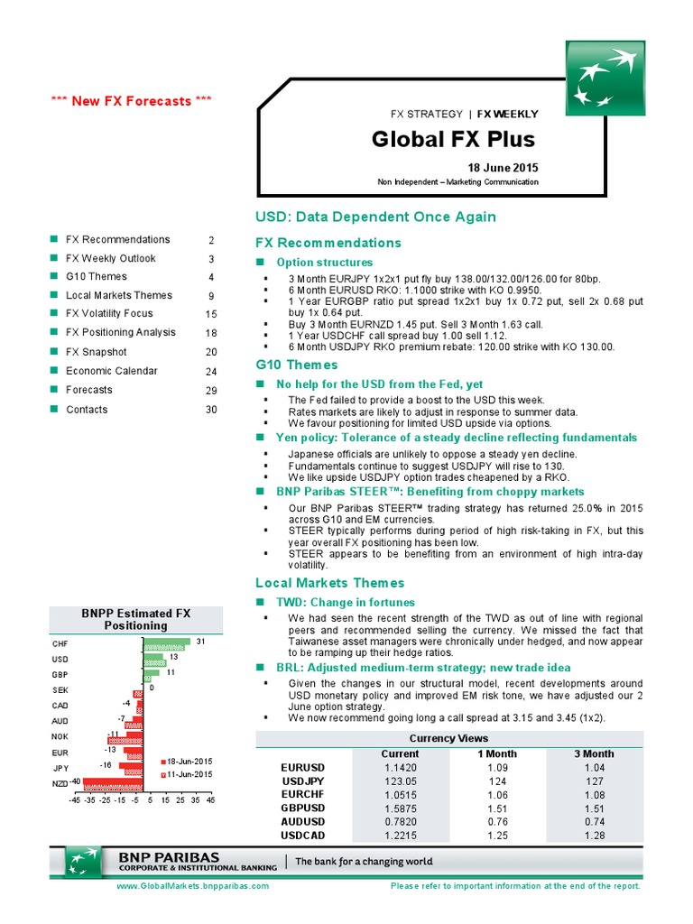 BNP Steer Explanation | PDF | Japanese Yen | Federal Reserve