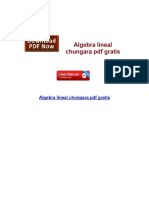 Algebra Lineal Chungara PDF Gratis