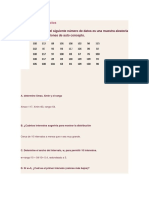 Problemas y ejercicios de estadística descriptiva