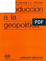 Hennig, R & Körholz, L - Introducción a La Geopolítica