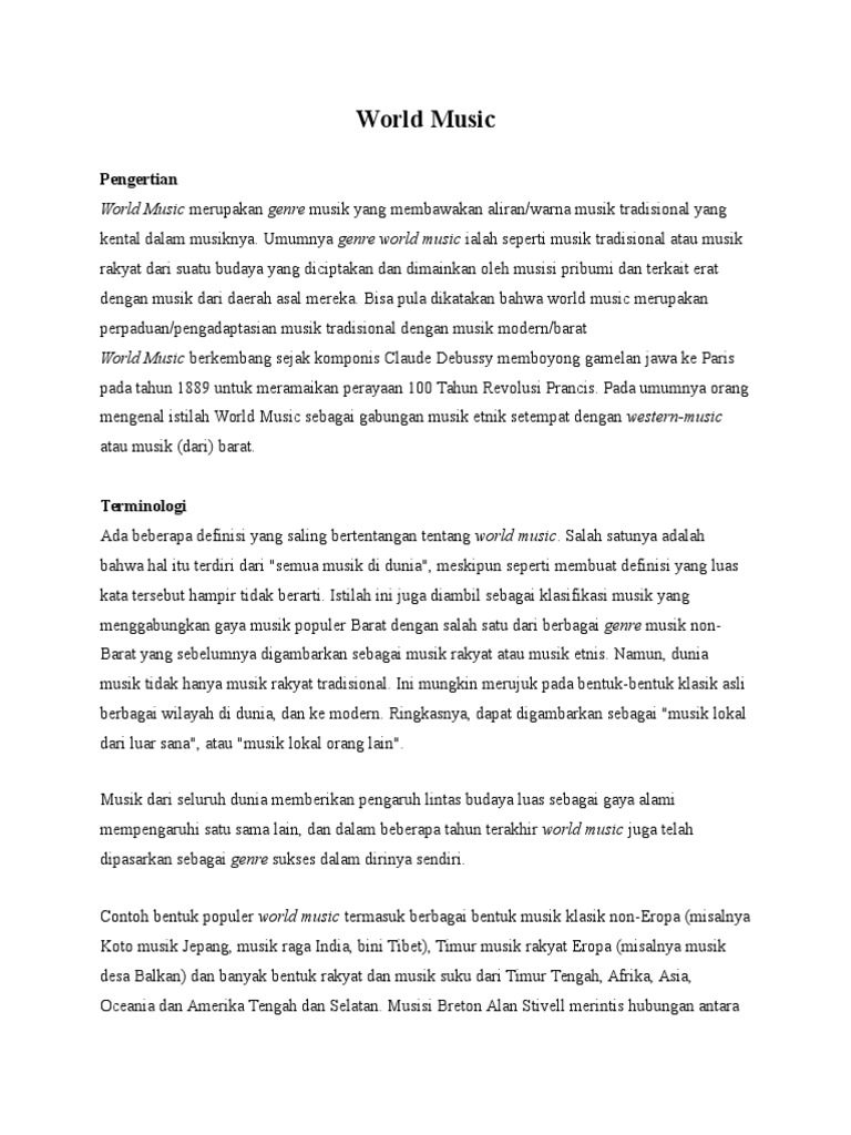 World Music PDF
