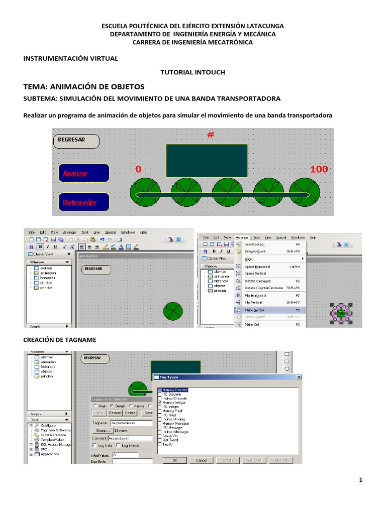 Tutorial Intouch 1 - Animacion | PDF