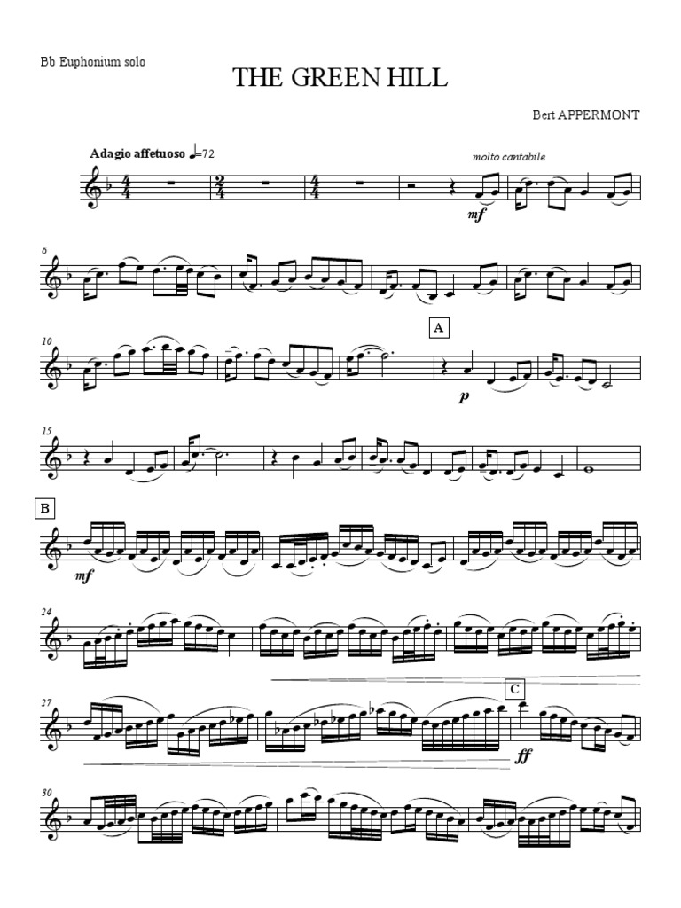 Green Hill Zone, Partitura com Notas para Flauta Doce, Violino