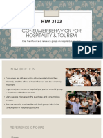 Consumer Behavior For: Hospitality & Tourism