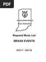 Brass Events: Required Music List