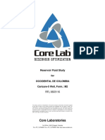 Core Laboratories: Reservoir Fluid Study For Occidental de Colombia Caricare-5 Well, Form.: M2