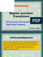 ET 212 Electronics: Bipolar Junction Transistors
