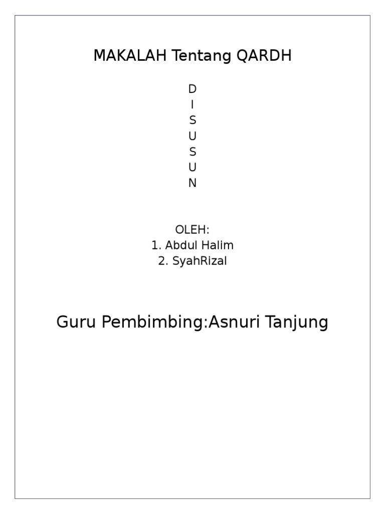 Makalah Tentang Qardh