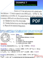 Example 7: (Insulating and Electrical Wire and Critical Radius)