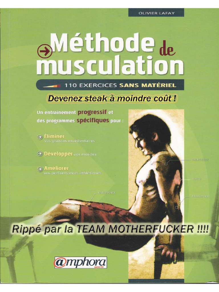 Télécharger Gratuitement : Méthodes de musculation 110 exercices sans matériel en PDF