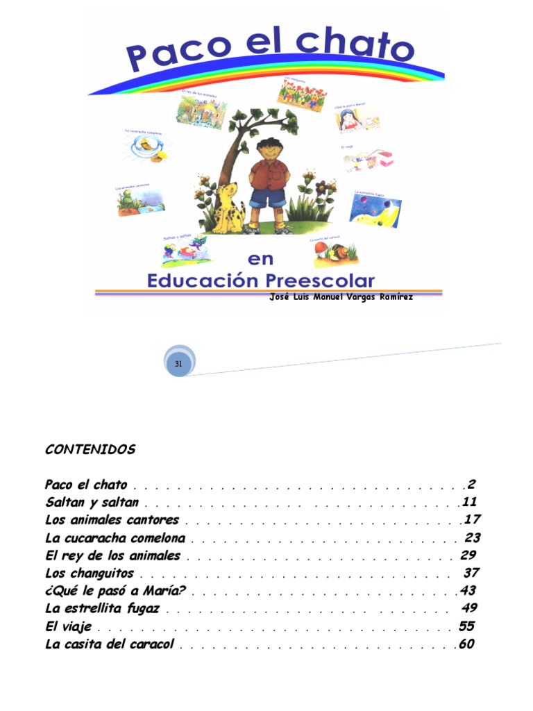 Paco El Chato En Educacion Preescolar Doc Naturaleza