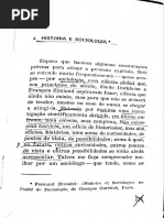 Braudel - História e Ciências Sociais - Cap. 4 História e Sociologia