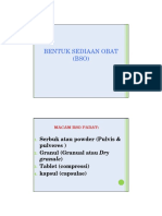 Bentuk Sediaan Obat PDF