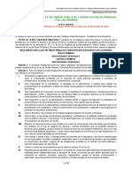 Reglamento de La Ley de Obras Públicas Y Servicios Relacionados Con Las Mismas