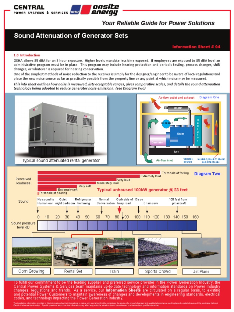 Sound Attenuation of Generator Sets Your Reliable Guide For Power