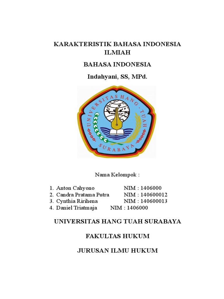 Karakteristik Bahasa Indonesia Ilmiah | PDF