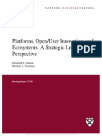 Platform Open-User Innov & Ecosys