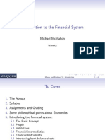 Introduction To The Financial System: Michael Mcmahon
