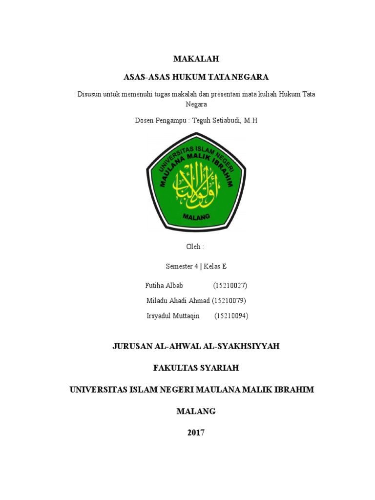 Hukum Tata Negara
