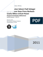 Pemanfaatan Sekam Padi Sebagai Bahan Dasar Kayu Press Berbasis Usaha Mikro Untuk Petani