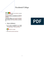 Occidental College PDF