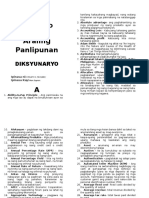 Araling Panlipunan Dictionary