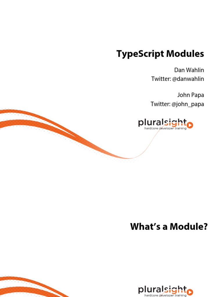 4 Typescript m4 Slides PDF Modular Programming Software Development