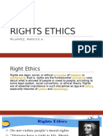 Rights Ethics: Milarpez, Marvick A