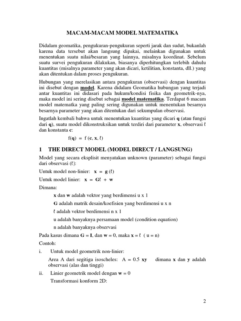 002 Set2 ModelMatematika | PDF