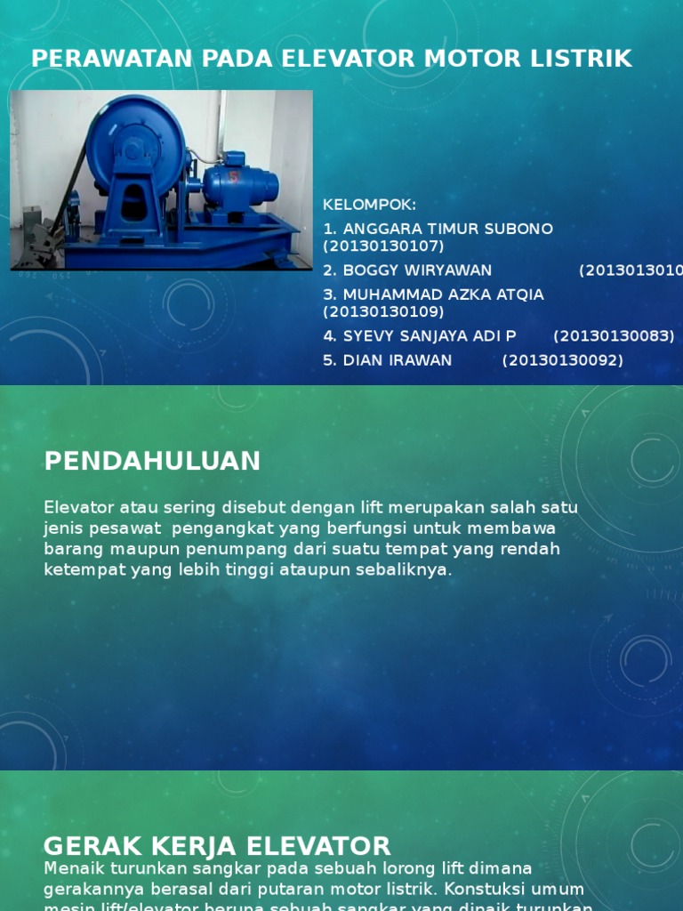 Mengenal Preventive Maintenance Pada Elevator Pdf