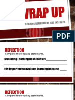 Evaluating Learning Resources