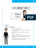 Prueba Diagnostico 7º Basico PDF