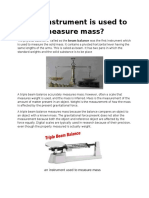 What Instrument Is Used To Measure Mass?