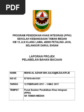 Program Pendidikan Khas Integrasi  PDF