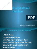 Protons and Atomic Numbers