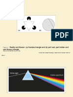 Reality and Illusion: (A) Kanizsa Triangle and (B) Part Real, Part Hidden and Part Illusory Triangle